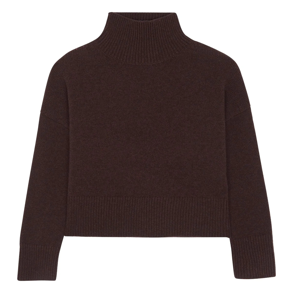 Kujten - Ulla Crop Kaşmir Kazak | Kahve
