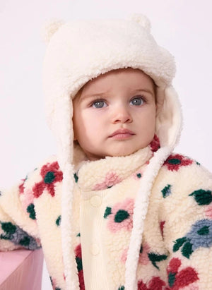 Petit Bateau - Chapka Sherpa Kulaklıklı | Ekru