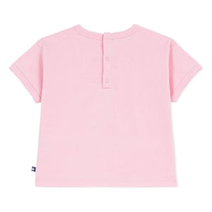 Petit Bateau - Organic Cotton Baby Heart T-Shirt | Pink