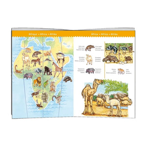 Djeco - Puzzle World'un hayvanları ve kitapçığı