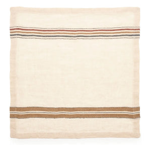 Libeco - Perry Multi-Striped Napkin | Ecru