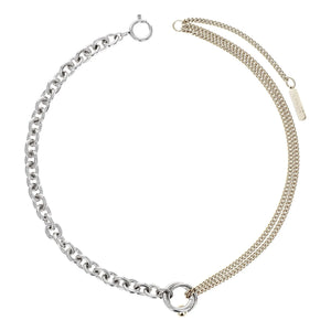 Justine Clenquet - Collar Faith | Oro/Plata
