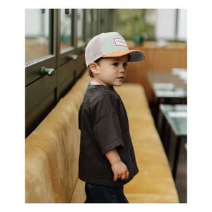 Hello Hossy - Trucker Mini Organic Cotton Curved Brim Cap | Light Green