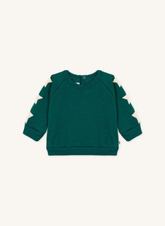Petit Bateau - Baby Stars Sweat | Yeşil