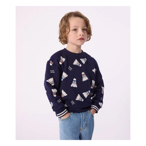 Petit Bateau - Badminton polar sweatshirt | Gece mavisi