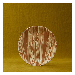 Franca Atelier - Mixed Clay Plates - Set of 2 | Brown Marble