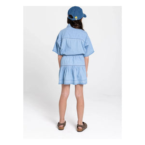 Hundred Pieces - Halo Çiçekli Şapka | Denim Mavi