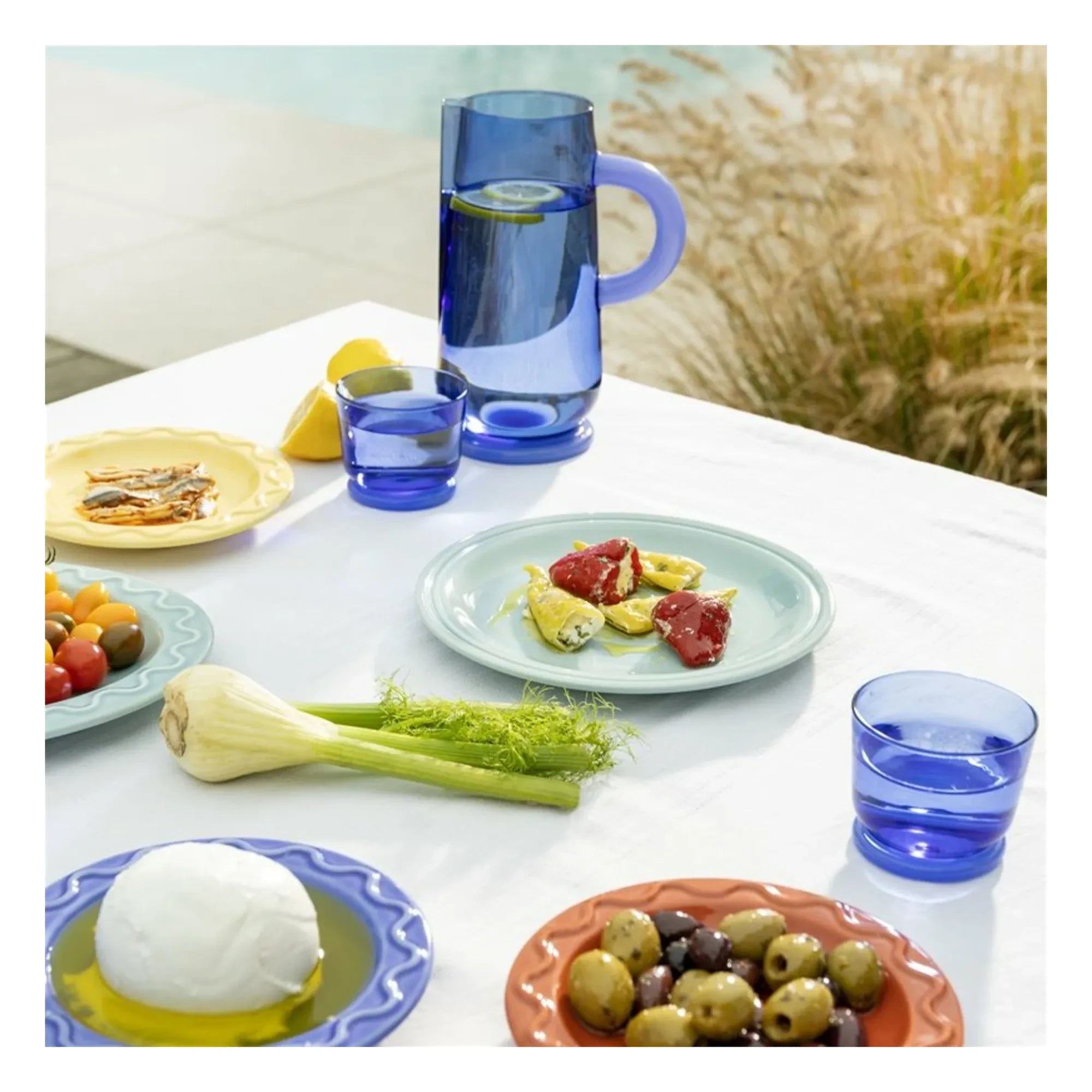 &Klevering - Mochi Teller - 2er Set | Blau
