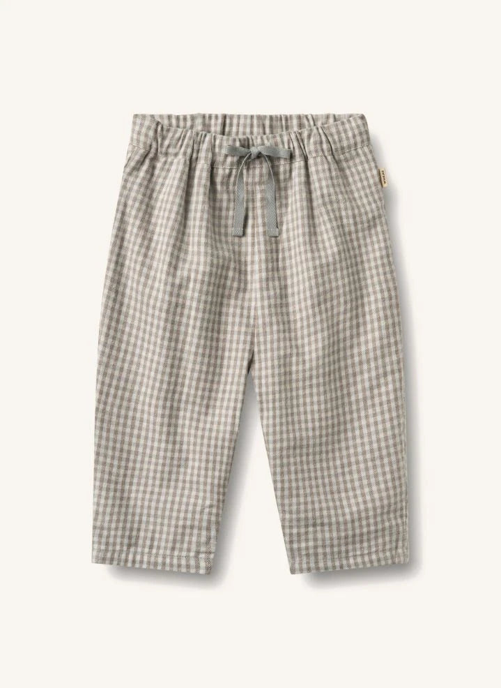 Wheat - Arne-Hose mit Karomuster aus Bio-Baumwolle | Creme
