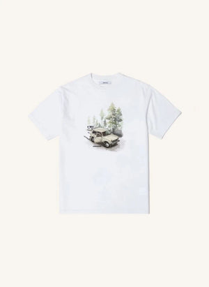 Edmmond Studios - Wander Baumwoll-T-Shirt | Weiß