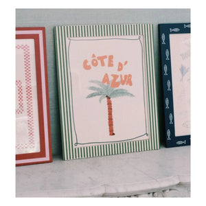 Anna + Nina - Côte d'Azur Poster | Green