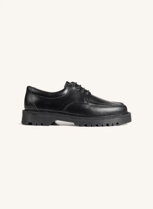 Garment Project - Pete Moc Toe Deri Derby Ayakkabılar | Siyah