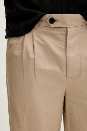 AllSaints erkek keten chino pantolon ROLAND