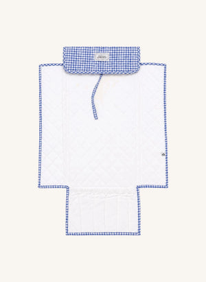 Editions Aimable - Marcel Nomad Bett | Blau Vichy Baumwolle