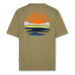 AO76 - Silas Sunset T-Shirt Recycelte Baumwolle | Khaki