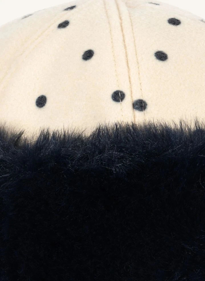 Konges Sløjd - Cappellino Porsia in lana a pois | Ecru