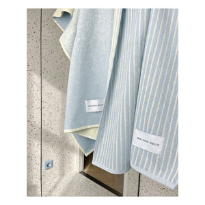 Maison Deux - Striped beach towel | Blue