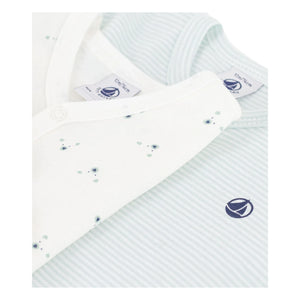 Petit Bateau - Conjunto de pijama de algodón orgánico de 2 piezas Dors Bien Oursons | Verde