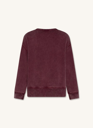 AO76 - Oscar Anniversary recycelter Baumwoll-Sweatshirt | Burgunder