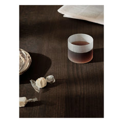 Ferm Living - Ripple alçak bardaklar - 4'lü Set | Beyaz