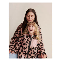 Liewood - Nelson Leopar Chaqueta Sherpa de fibra reciclada - Colección para mujer | Rosa claro