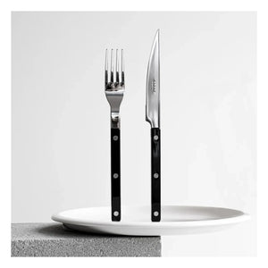 Sabre - Juego de cubiertos de 24 piezas | Negro