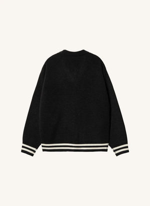 Carhartt WIP - Braune Enten Strickjacke | Schwarz