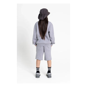 Smallable Kid - Milo Organic Cotton Shorts | Grey Melange