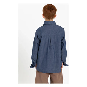 Finger in the nose - Camisa de jean Enara | Azul