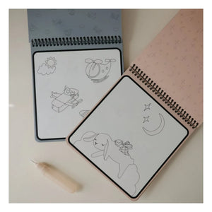 Mushie - Libro de colorear borrable de hadas | Rosa