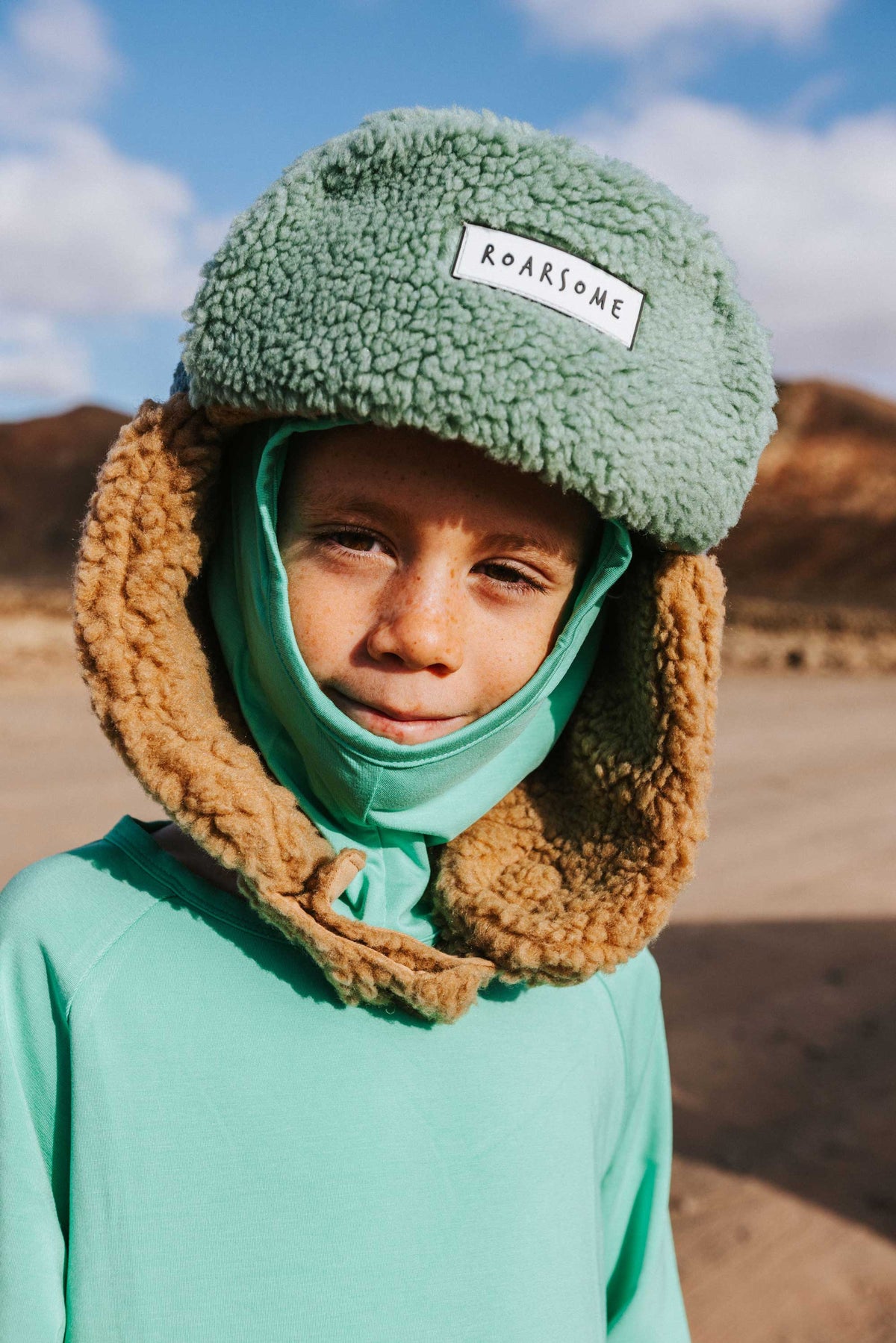 Roarsome - Bambus-Balaklava - Nebelgrün