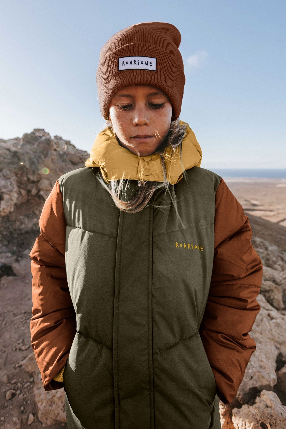 Roarsome - Brüllende Pufferjacke - Kaşif Braun