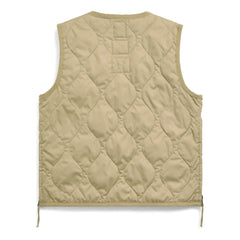 Taion - Chaleco Acolchado Militar Sin Mangas Con Cremallera | Beige