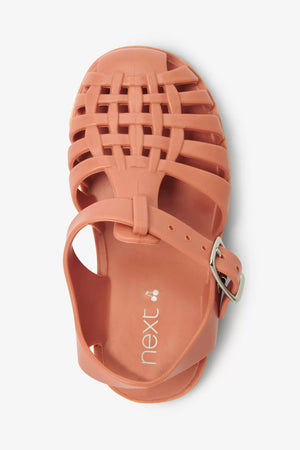 Next - Sandalias de gelatina para niños y niñas, color café claro - 29