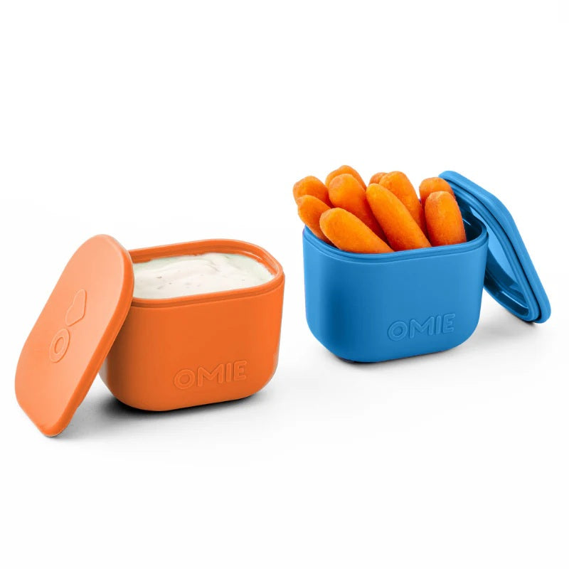Omiebox - UP Bento Kutusu İç Bölme Kapları 2li Mavi/Turuncu
