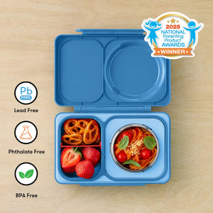 Omiebox - UP Isı Yalıtımlı 2. Nesil Kozmik Mavi Bento Yemek Kutusu