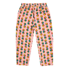 Bobo Choses - Organic Cotton Ribbed Checkered Pants | Pink