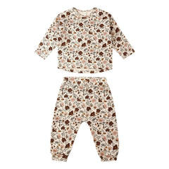 Rylee + Cru - Posy Oberteil und Hose Set | Ecru