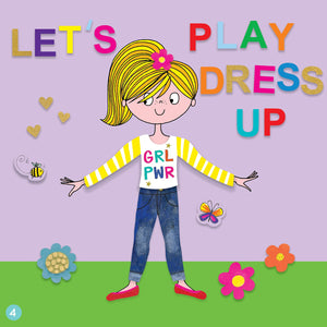 Rachel Ellen - Grl Pwr Çıkartma Sahnesi Boyama ve Etkinlik Kitabı