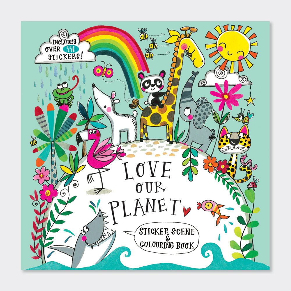 Rachel Ellen - Love Our Planet Çıkartma Sahnesi Boyama ve Etkinlik Kitabı