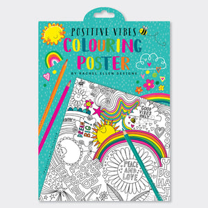 Rachel Ellen - Positive Vibes Dev Boyama Posterleri