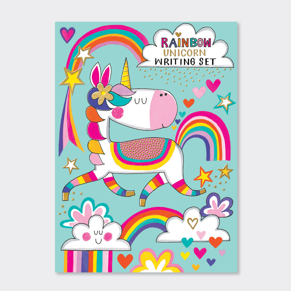Rachel Ellen - Rainbow Unicorn Mektup Yazma Seti