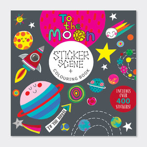 Rachel Ellen - To The Moon Çıkartma Sahnesi Boyama ve Etkinlik Kitabı