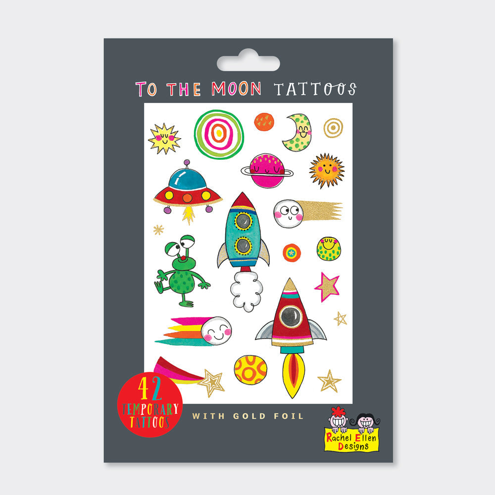 Rachel Ellen - To The Moon Çocuk Geçici Dövmeler
