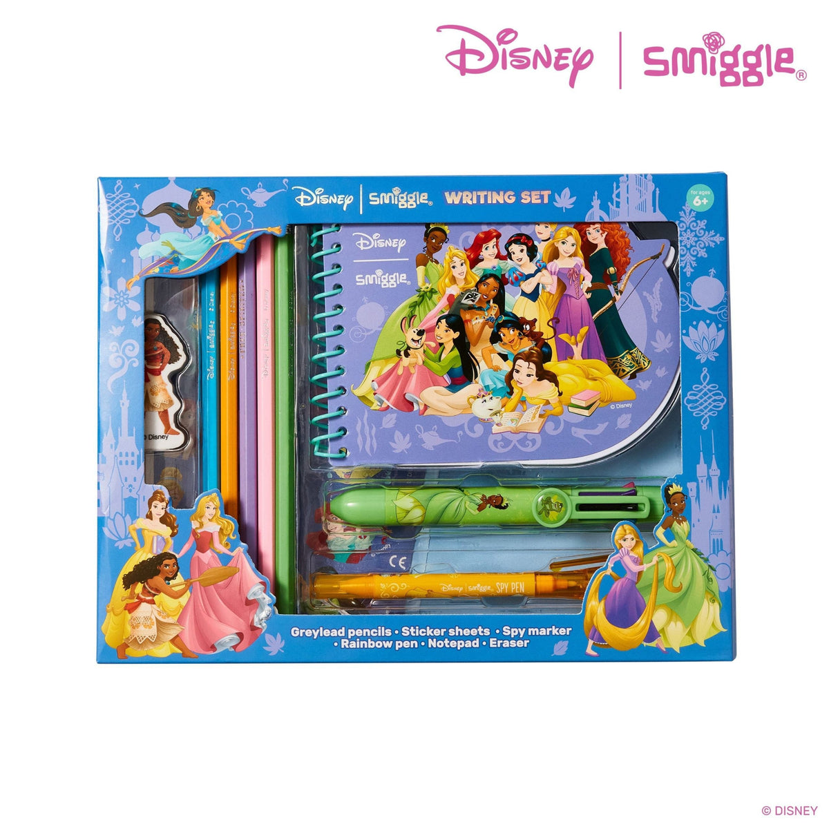 Smiggle - Disney Prenses Yazma Kutusu Seti