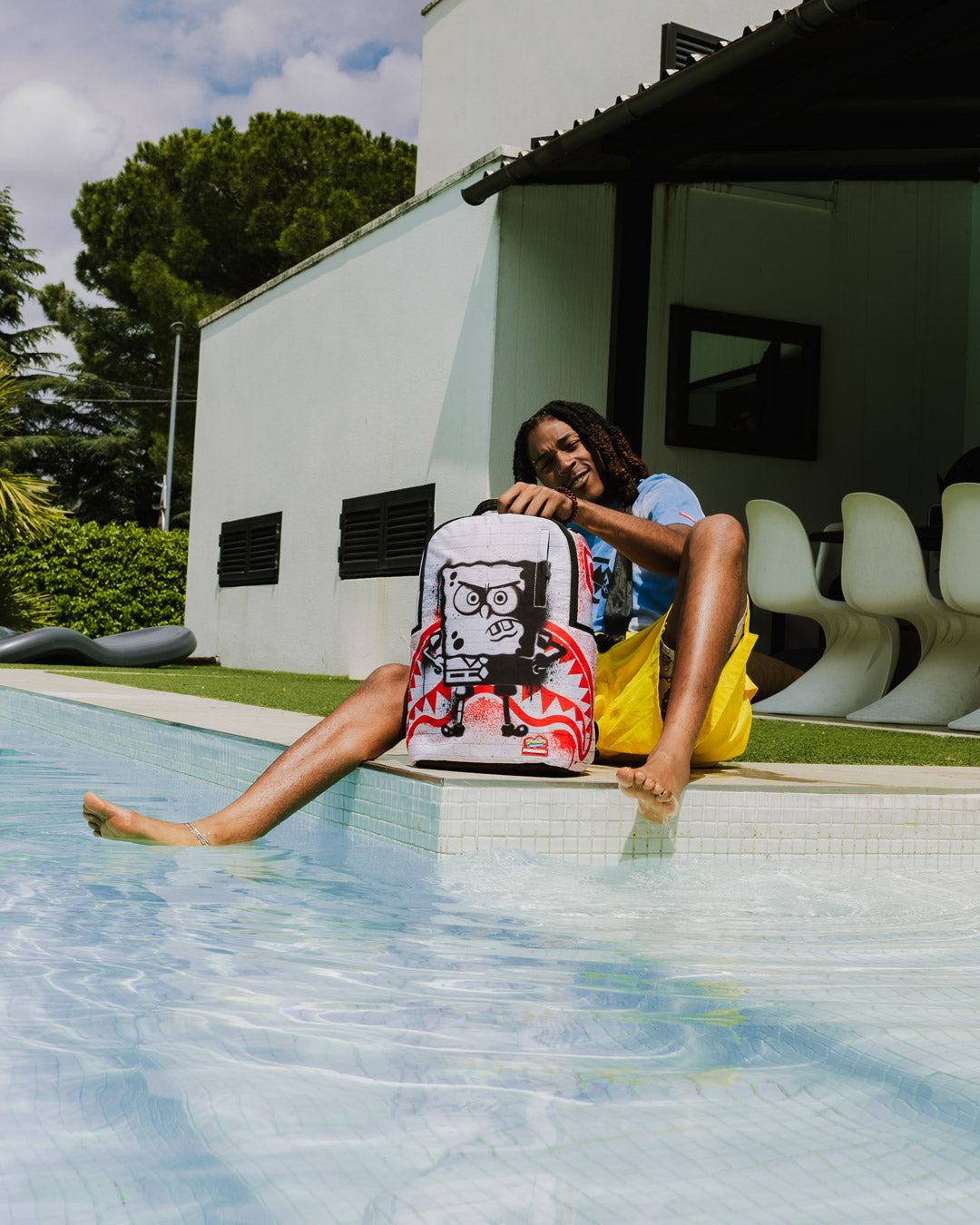 Sprayground - SüngerBob Şablon Duvar DLXR Sırt Çantası