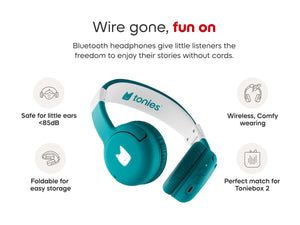 Tonies - Toniebox 2 Bluetooth Tropikal Turkuaz Katlanabilir Çocuk Kulaklık