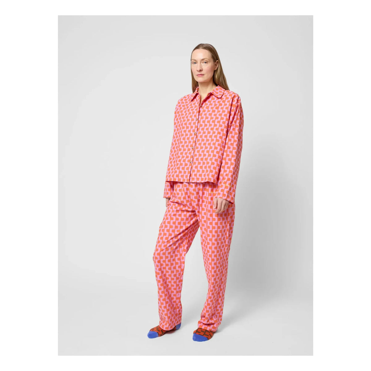 Bobo Choses - Organik Pamuklu Desenli Pijama - Kadın Koleksiyonu | Mor
