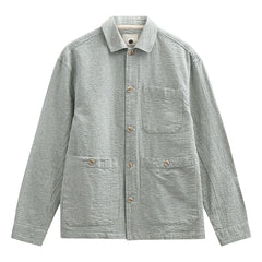 Anerkjendt - Akodin çizgili overshirt | Açık gri