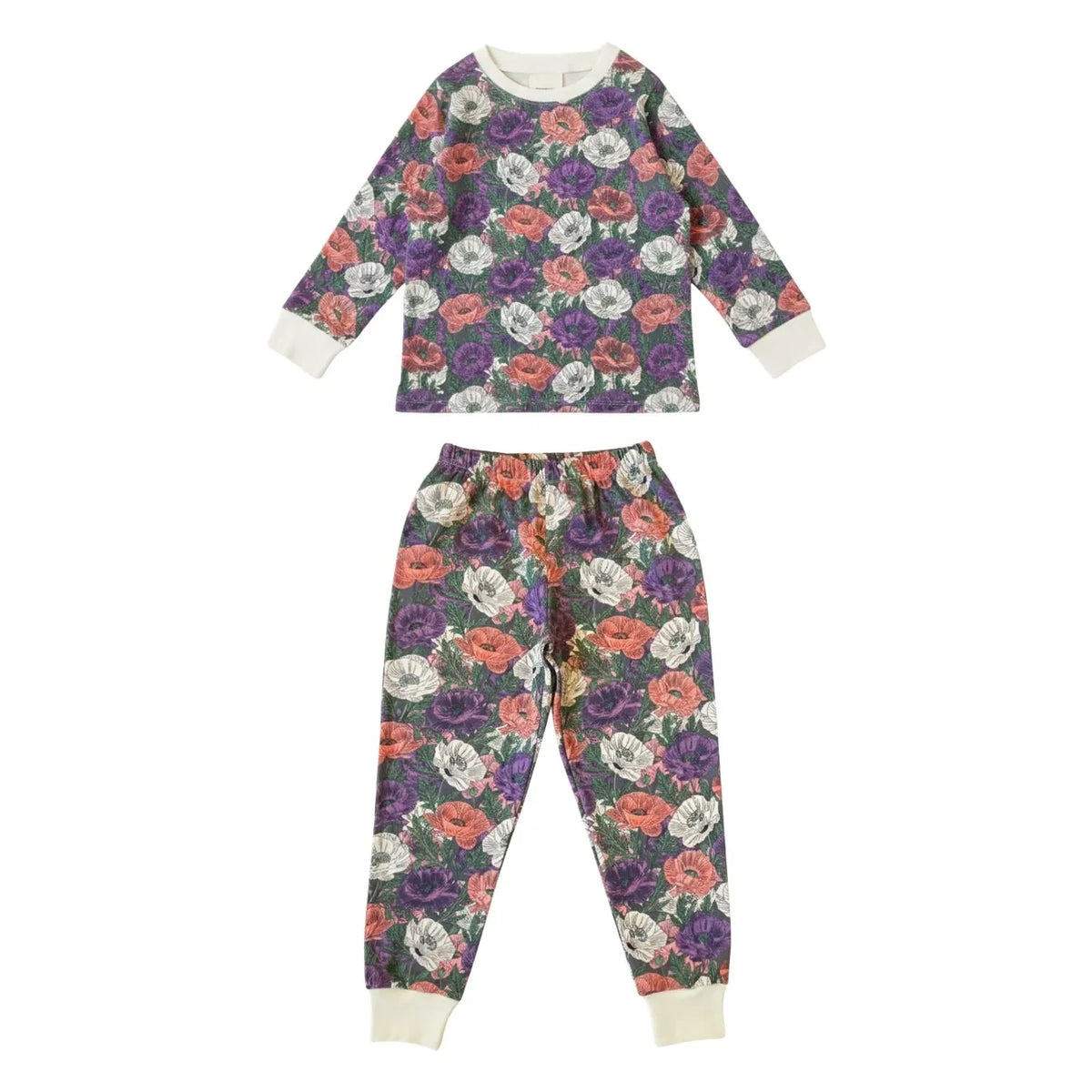 Studio Bohème - Dodo Flowers Organic Cotton Pajama | Purple